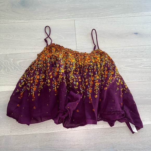 Free People‎ Top Instant Crush Camisole Crop Top sz medium - Picture 3 of 8